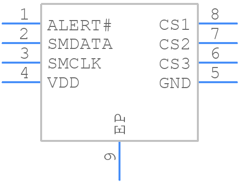 CAP1203-1-AC3-TR - Microchip - PCB symbol