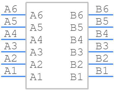 12FMN-BTK-A (LF)(SN) - JST (JAPAN SOLDERLESS TERMINALS) - PCB symbol
