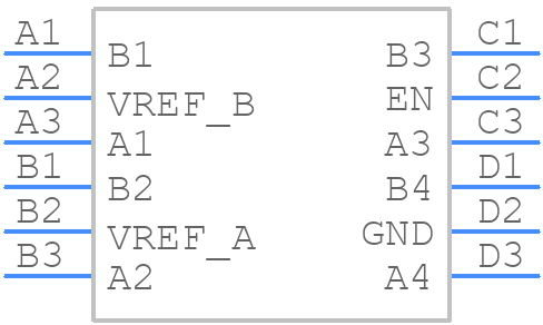 LSF0204DYZPR - Texas Instruments - PCB symbol