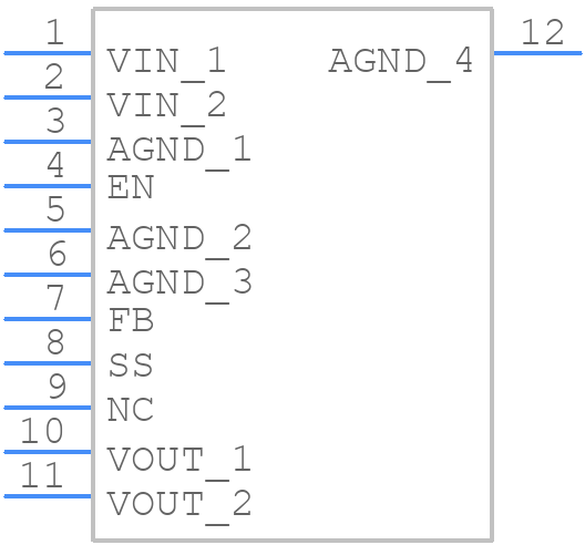 LMZ12010TZE/NOPB - Texas Instruments - PCB symbol