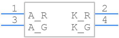 L-710A8MD/1LI1LGD - Kingbright - PCB symbol