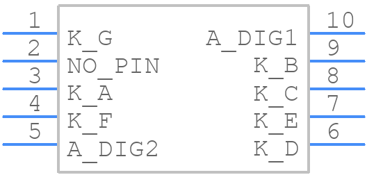 DA03-11EWA - Kingbright - PCB symbol