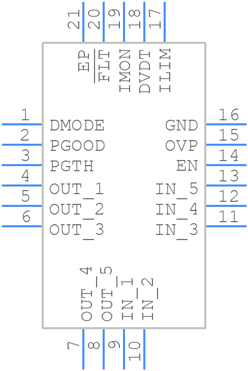 TPS25944LRVCT - Texas Instruments - PCB symbol