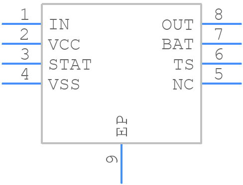 BQ24200DGN - Texas Instruments - PCB symbol