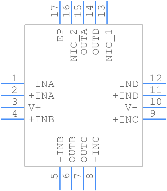ADA4096-4ACPZ-RL - Analog Devices - PCB symbol