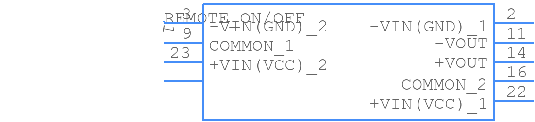 TEN 8-7222WI - Traco Power - PCB symbol