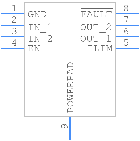 TPS2556DRBT - Texas Instruments - PCB symbol