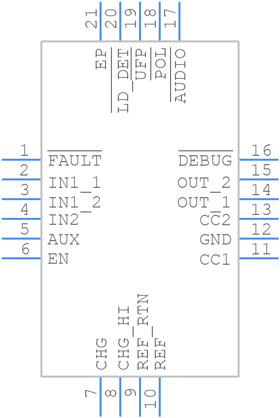TPS25810RVCT - Texas Instruments - PCB symbol