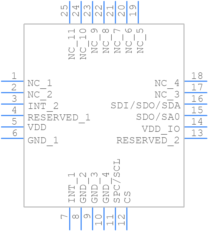 IIS328DQTR - STMicroelectronics - PCB symbol