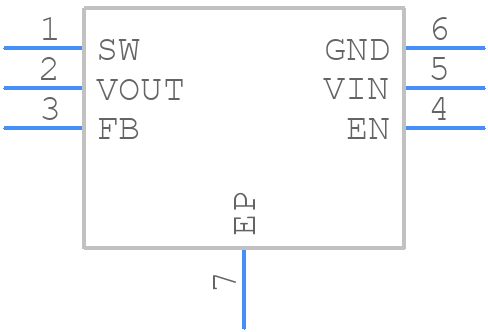 TPS62122DRVT - Texas Instruments - PCB symbol