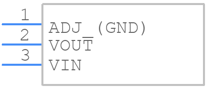 LT1086CT-3.3#PBF - Analog Devices - PCB symbol