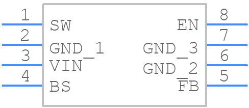 MIC4684YM - Microchip - PCB symbol