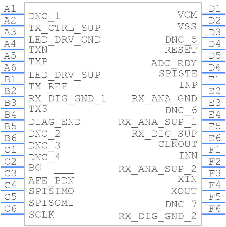 AFE4403YZPR - Texas Instruments - PCB symbol