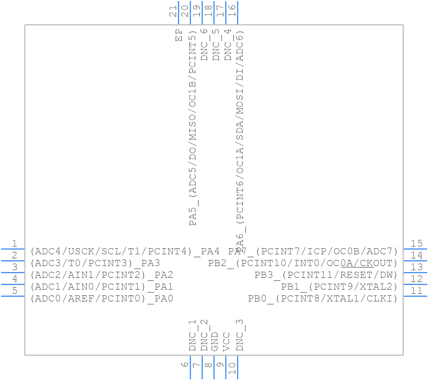 ATTINY24A-MMH - Microchip - PCB symbol