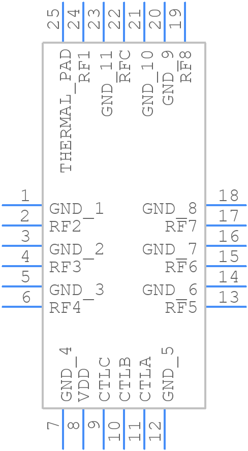 HMC253ALC4TR - Analog Devices - PCB symbol