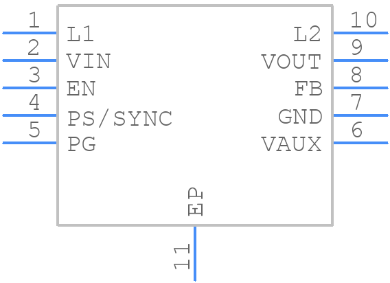 TPS63060DSCR - Texas Instruments - PCB symbol