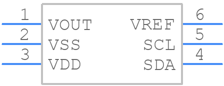 MCP4726A1T-E/CH - Microchip - PCB symbol