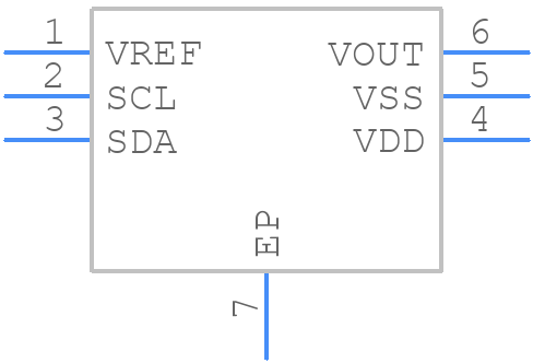 MCP4716A0T-E/MAY - Microchip - PCB symbol