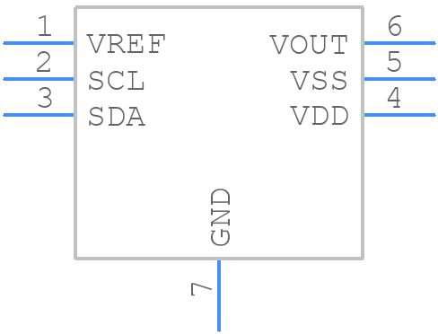 MCP4706A0T-E/MAY - Microchip - PCB symbol