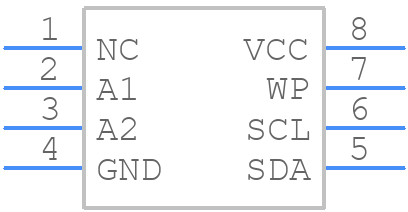 AT24C1024BW-SH25-B - Microchip - PCB symbol