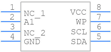 AT24C1024W-10SU-2.7 - Microchip - PCB symbol