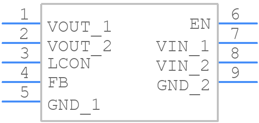 LD56100DPU25R - STMicroelectronics - PCB symbol