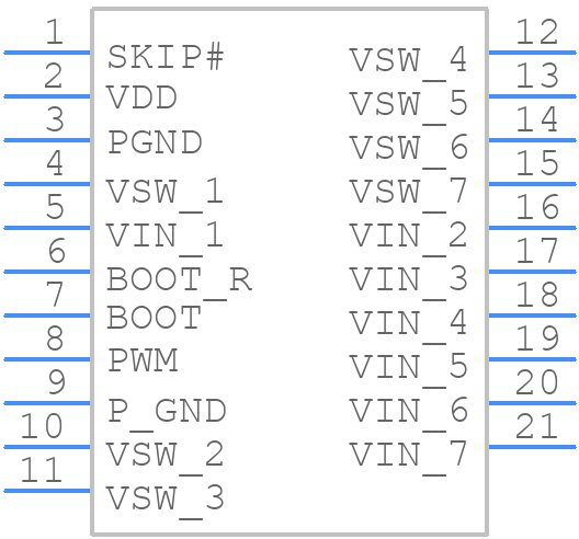 CSD97374Q4M - Texas Instruments - PCB symbol