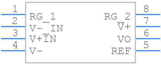 INA126EA/2K5 - Texas Instruments - PCB symbol