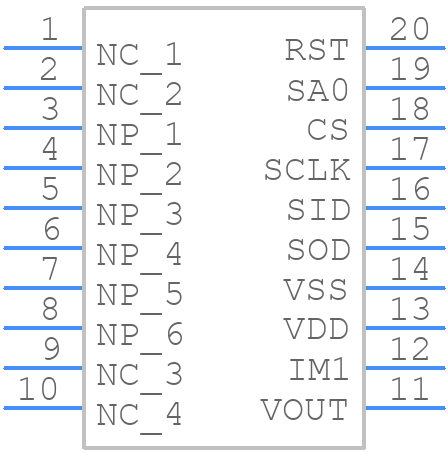 EA DOGS104W-A - Display Visions - PCB symbol