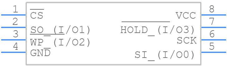 AT25DQ161-SH-B - Microchip - PCB symbol