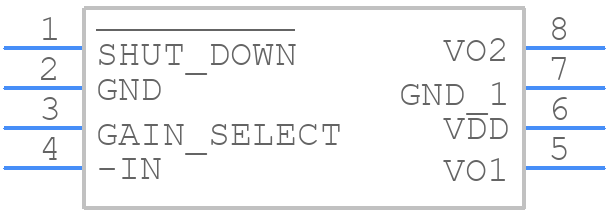 LM4906MM - Texas Instruments - PCB symbol