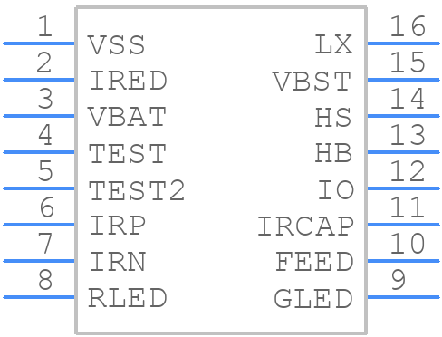RE46C194S16 - Microchip - PCB symbol