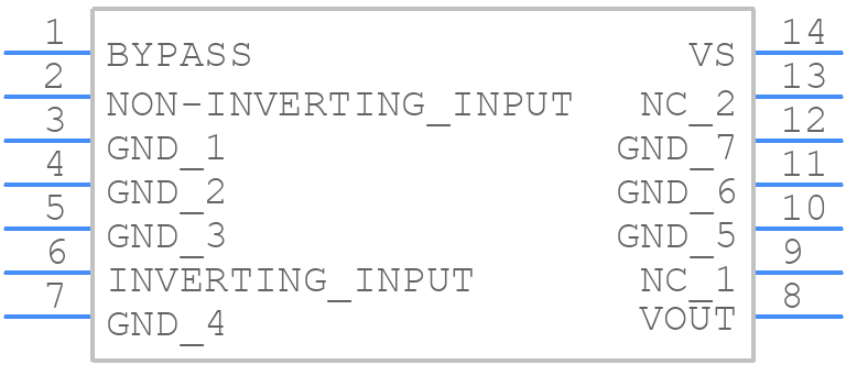 LM380N/NOPB - Texas Instruments - PCB symbol