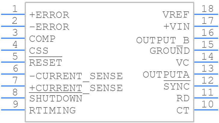 UC3526DW - Texas Instruments - PCB symbol