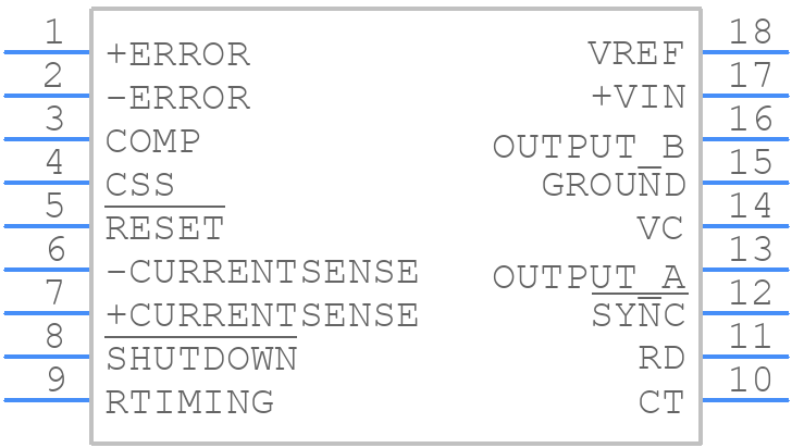 UC3526ADW - Texas Instruments - PCB symbol