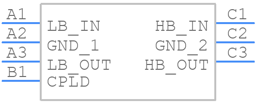 DCPL-WB-02D3 - STMicroelectronics - PCB symbol