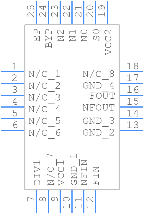 HMC705LP4E - Analog Devices - PCB symbol