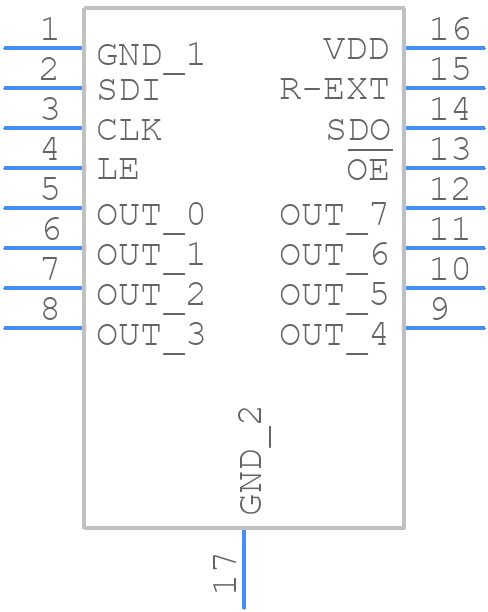 STP08CP05XTTR - STMicroelectronics - PCB symbol