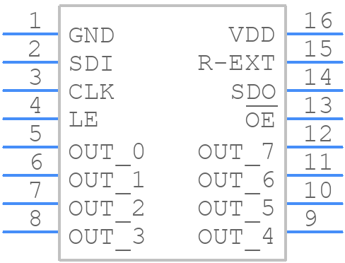 STP08CP05B1 - STMicroelectronics - PCB symbol