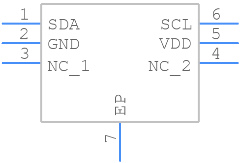 HDC1080DMBT - Texas Instruments - PCB symbol