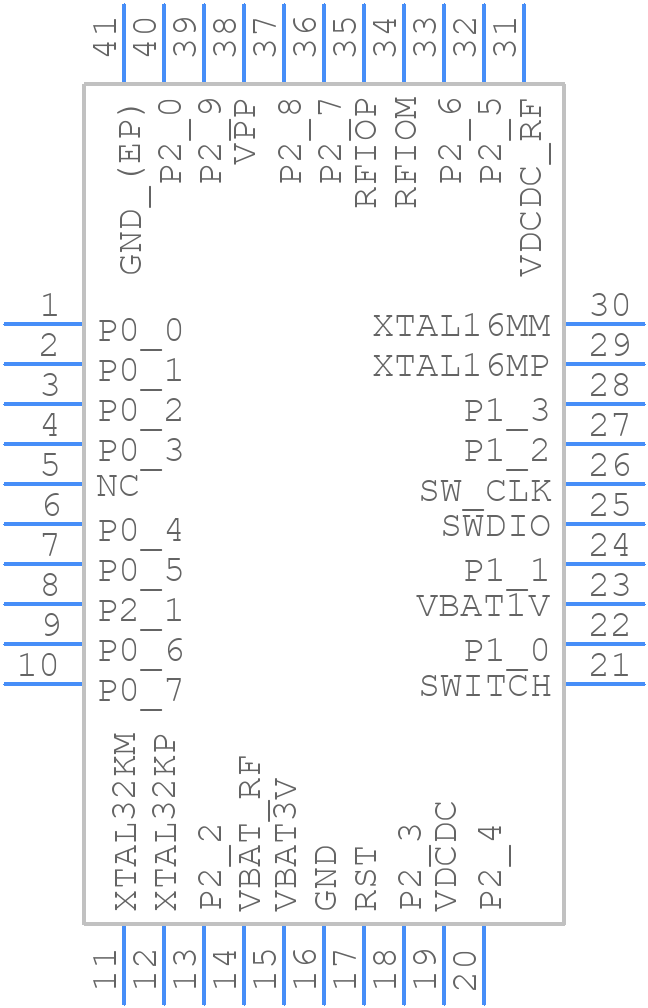 DA14581-00AT2 - Renesas Electronics - PCB symbol
