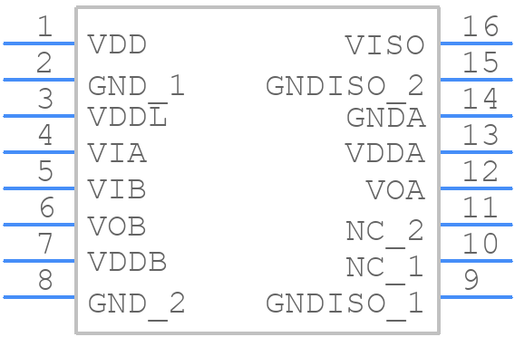 ADUM6132ARWZ - Analog Devices - PCB symbol