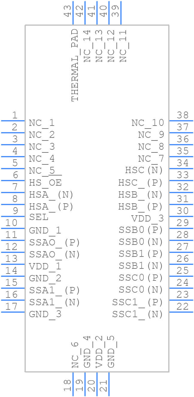 HD3SS6126RUAR - Texas Instruments - PCB symbol