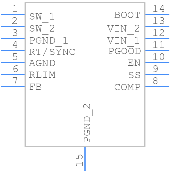 RT2875BQGCP - RICHTEK - PCB symbol