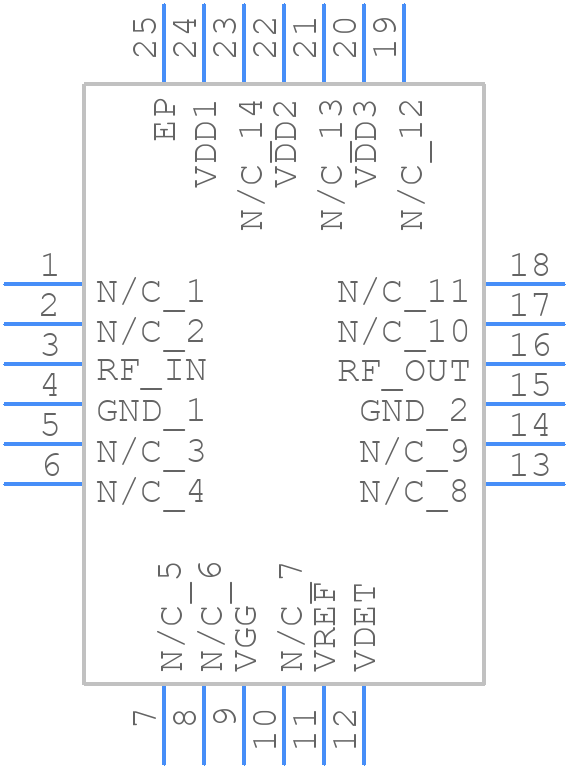 HMC1082LP4E - Analog Devices - PCB symbol