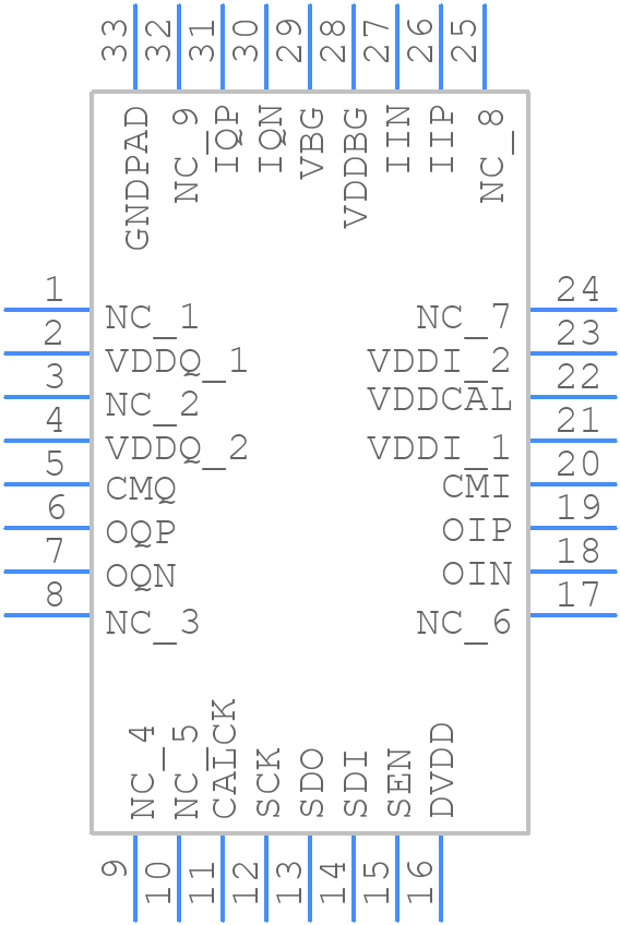 HMC1023LP5E - Analog Devices - PCB symbol