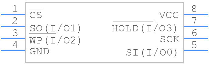 AT25DQ161-SSH-B - Microchip - PCB symbol