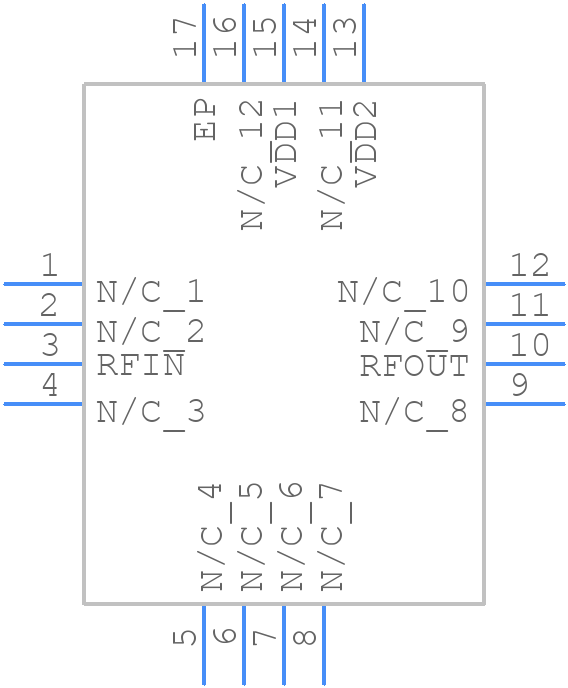 HMC451LP3ETR - Analog Devices - PCB symbol