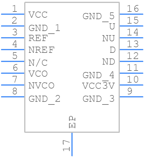 HMC439QS16GE - Analog Devices - PCB symbol