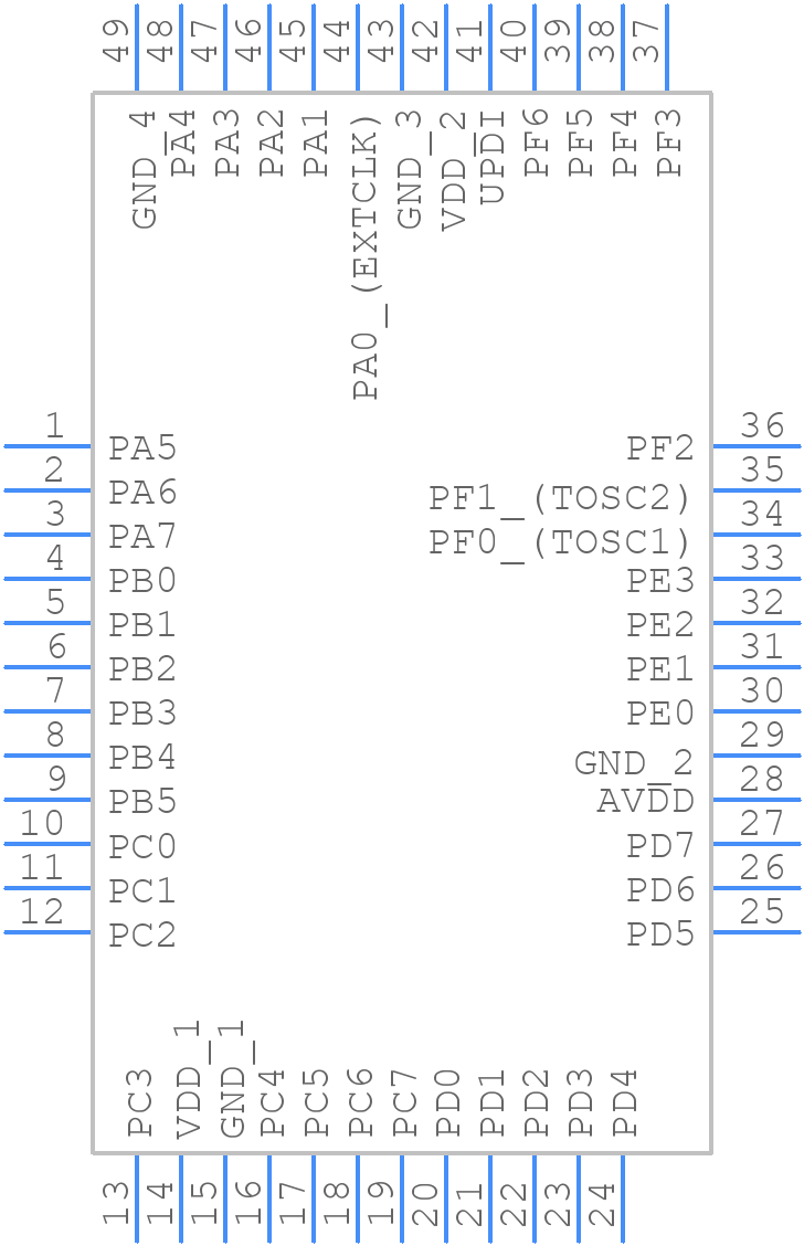 ATMEGA4809-MU - Microchip - PCB symbol